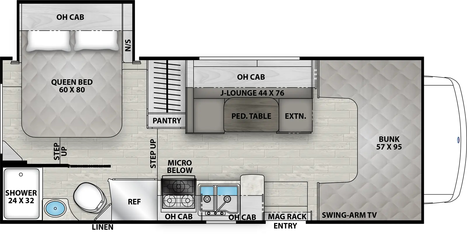 Freelander 21RSS Chevy 4500 Floorplan